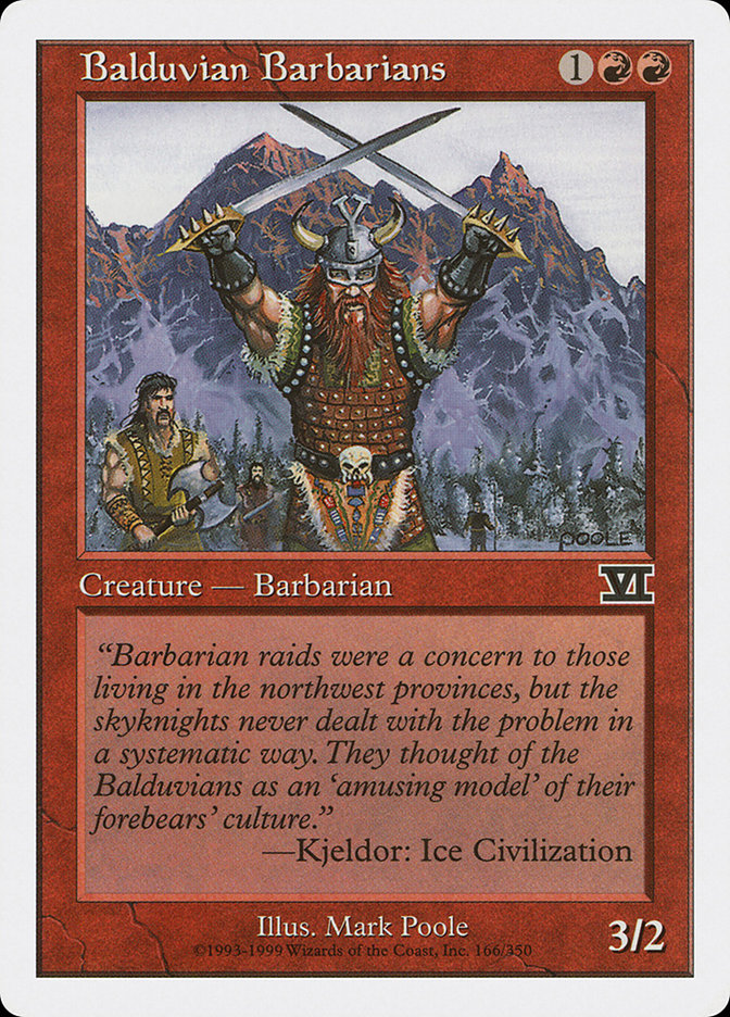 Balduvian Barbarians [Classic Sixth Edition] | D20 Games