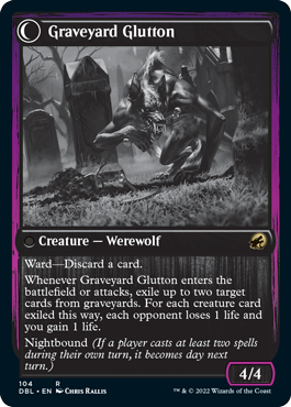 Graveyard Trespasser // Graveyard Glutton [Innistrad: Double Feature] | D20 Games