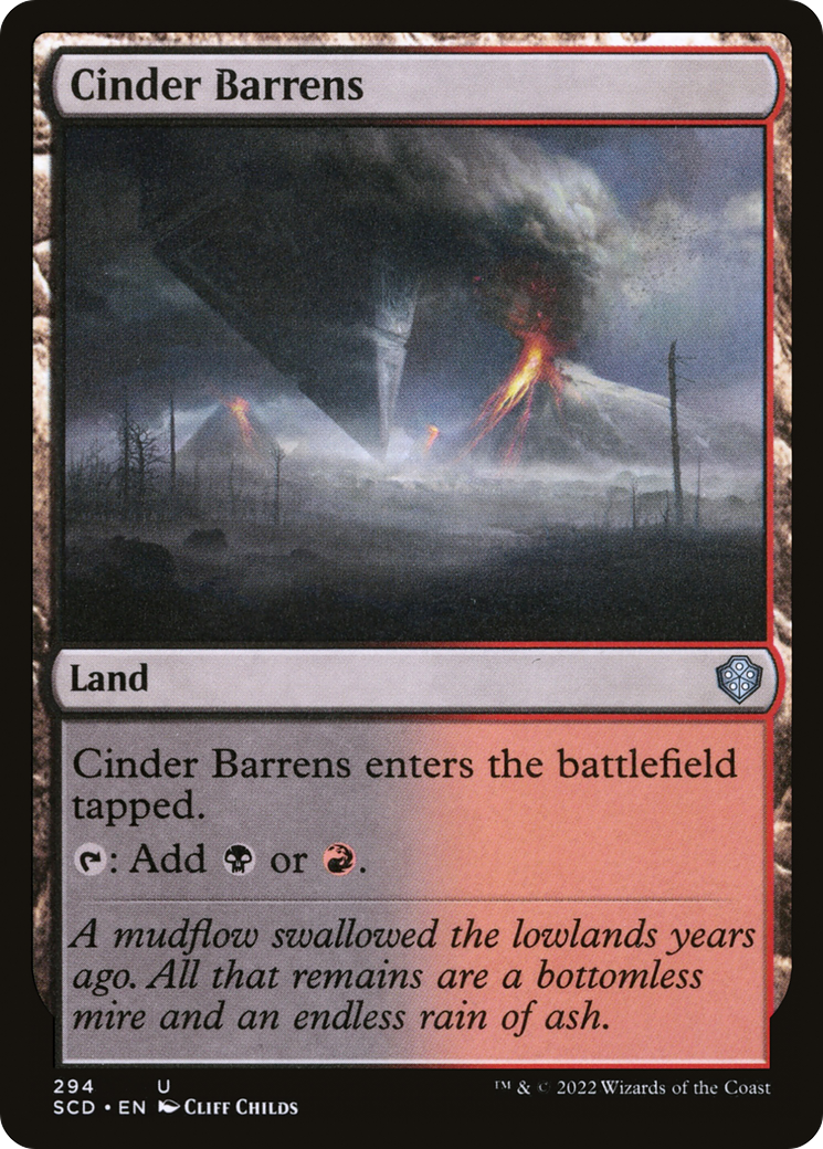 Cinder Barrens [Starter Commander Decks] | D20 Games