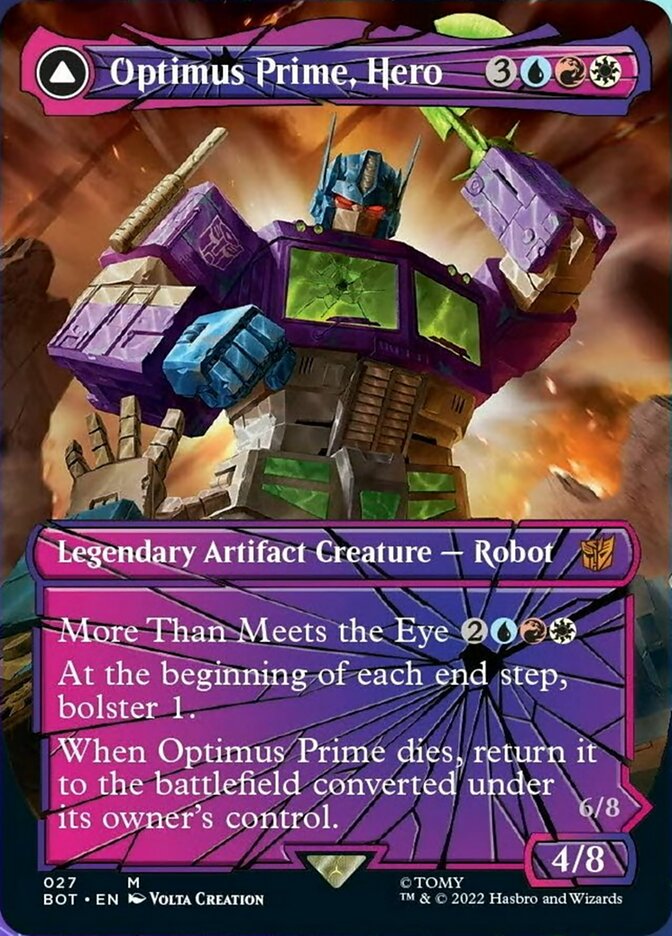 Optimus Prime, Hero // Optimus Prime, Autobot Leader (Shattered Glass) [Universes Beyond: Transformers] | D20 Games