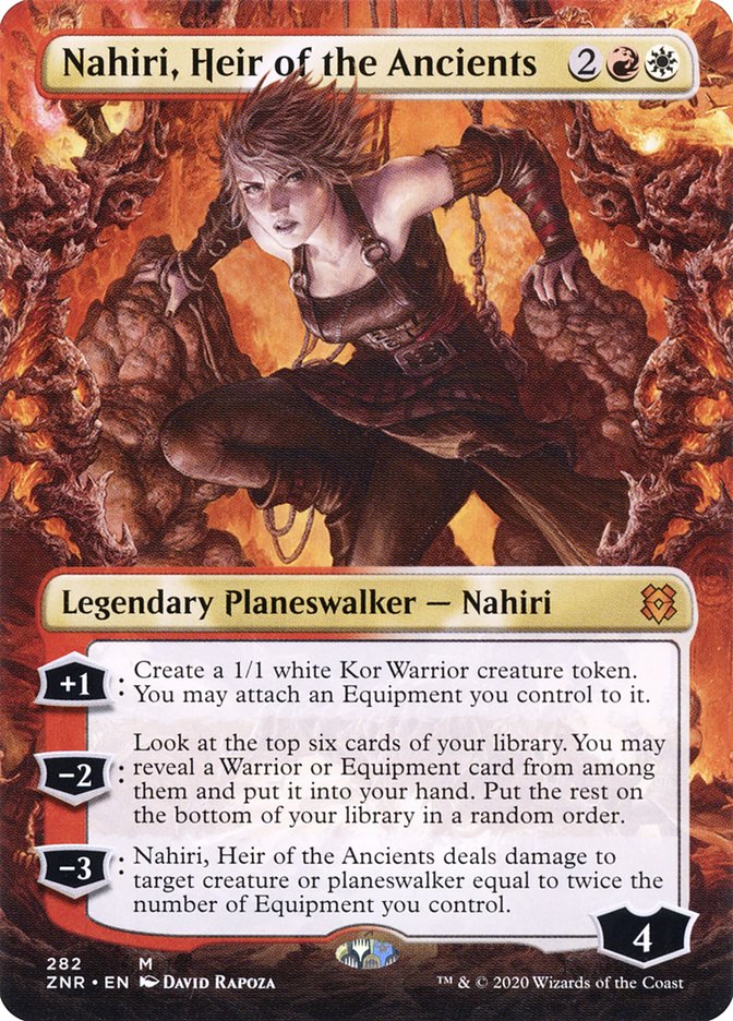 Nahiri, Heir of the Ancients (Borderless) [Zendikar Rising] | D20 Games