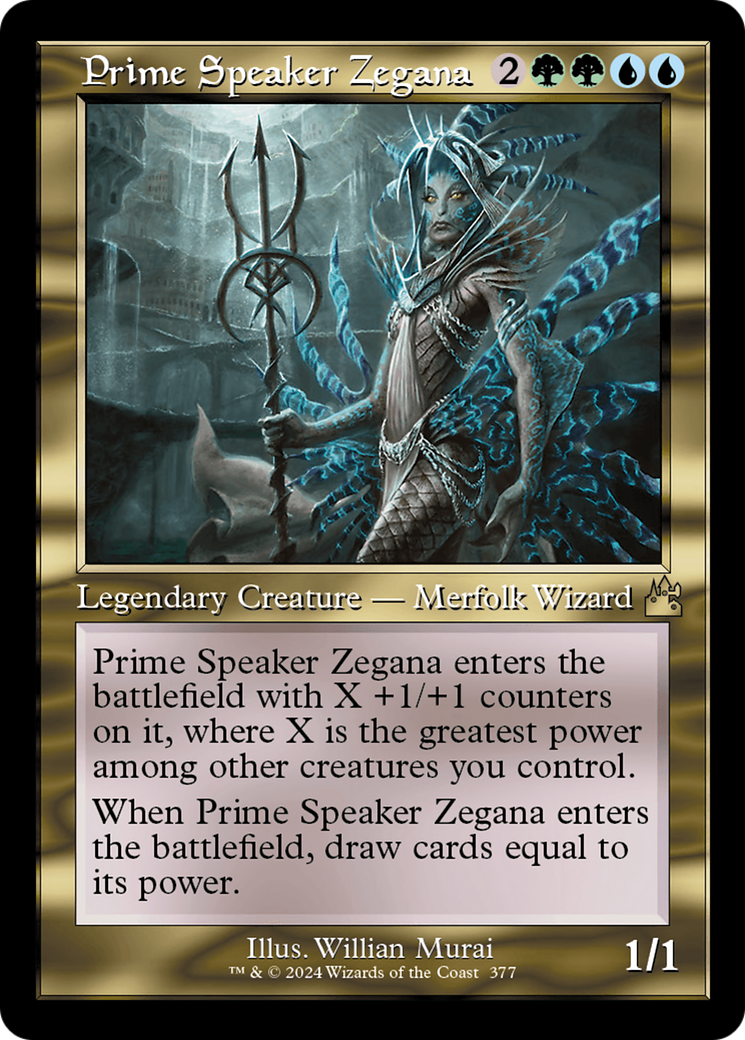 Prime Speaker Zegana (Retro Frame) [Ravnica Remastered] | D20 Games