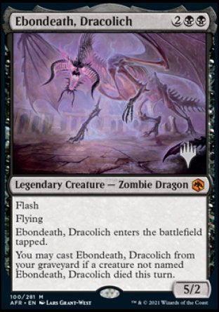 Ebondeath, Dracolich (Promo Pack) [Dungeons & Dragons: Adventures in the Forgotten Realms Promos] | D20 Games