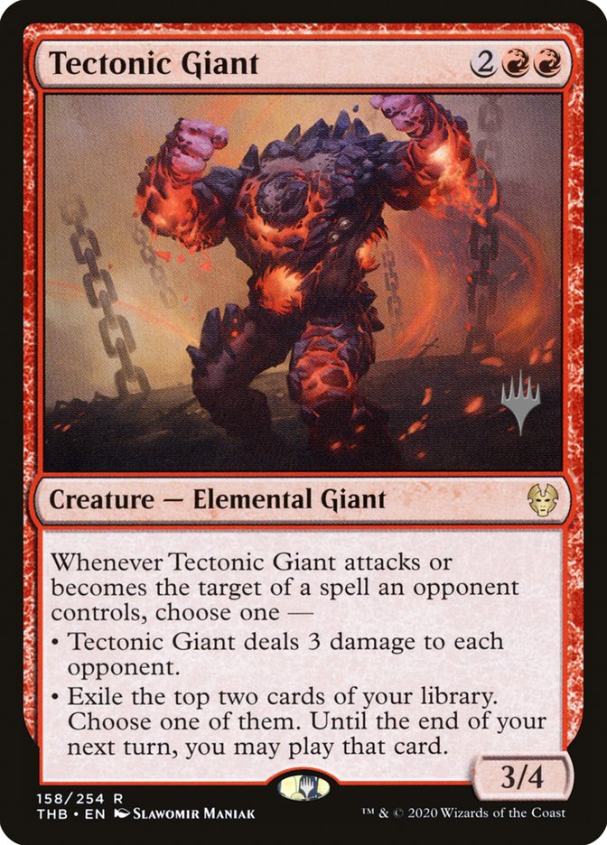 Tectonic Giant (Promo Pack) [Theros Beyond Death Promos] | D20 Games