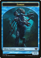 Kraken // Zombie (011/036) Double-sided Token [Commander 2014 Tokens] | D20 Games