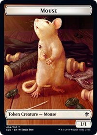 Mouse // Food (16) Double-sided Token [Throne of Eldraine Tokens] | D20 Games