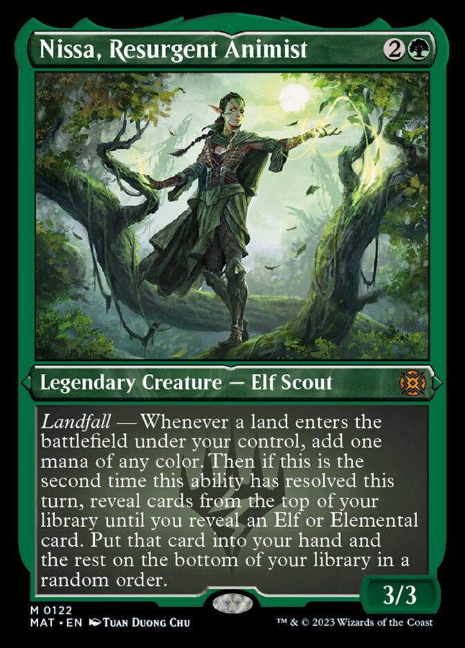 Nissa, Resurgent Animist (Foil Etched) [March of the Machine: The Aftermath] | D20 Games