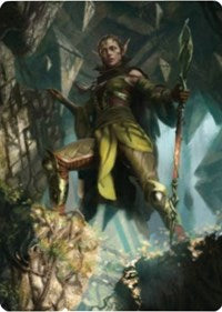 Nissa of Shadowed Boughs 1 Art Card [Zendikar Rising Art Series] | D20 Games