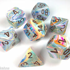 Poly Festive Vibrant/Brown (7) | D20 Games