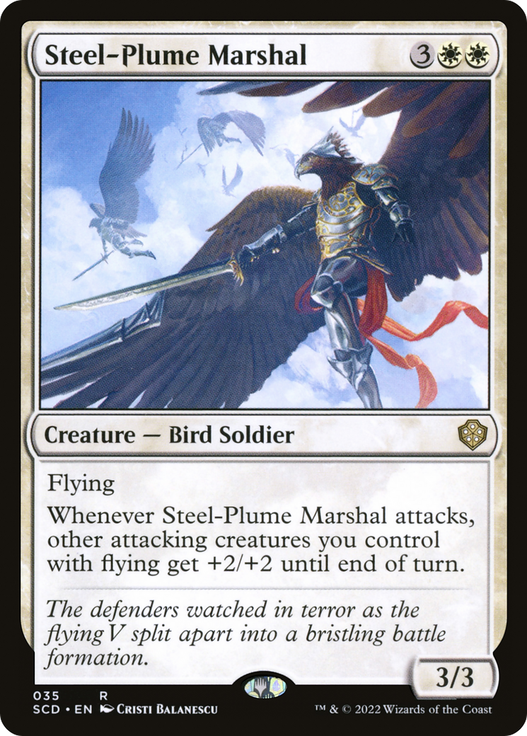 Steel-Plume Marshal [Starter Commander Decks] | D20 Games