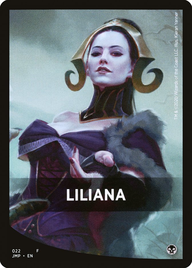 Liliana Theme Card [Jumpstart Front Cards] | D20 Games