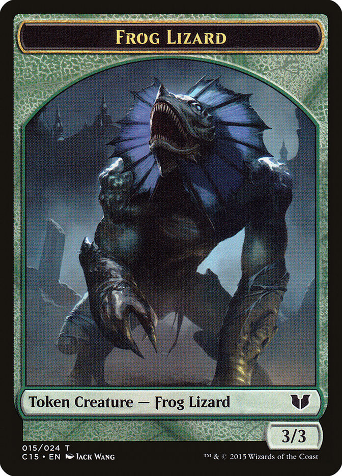 Frog Lizard // Germ Double-Sided Token [Commander 2015 Tokens] | D20 Games