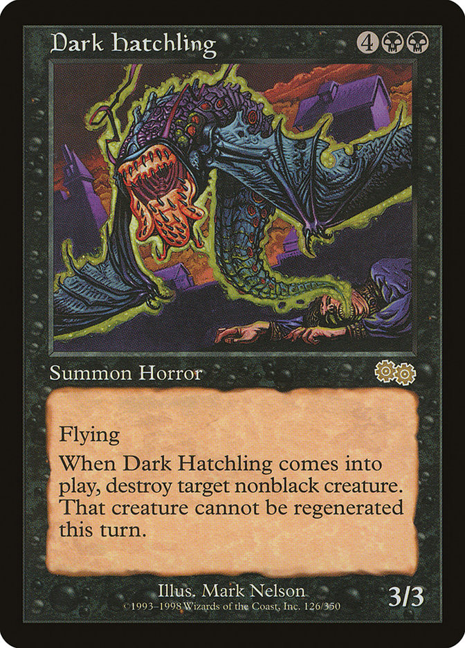 Dark Hatchling [Urza's Saga] | D20 Games