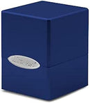 Pacific Blue Satin Cube Deck Box