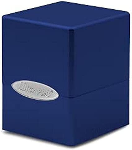Pacific Blue Satin Cube Deck Box