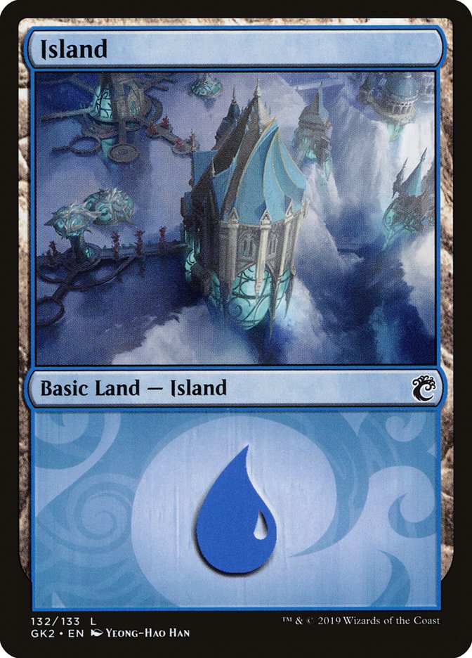 Island (132) [Ravnica Allegiance Guild Kit] | D20 Games