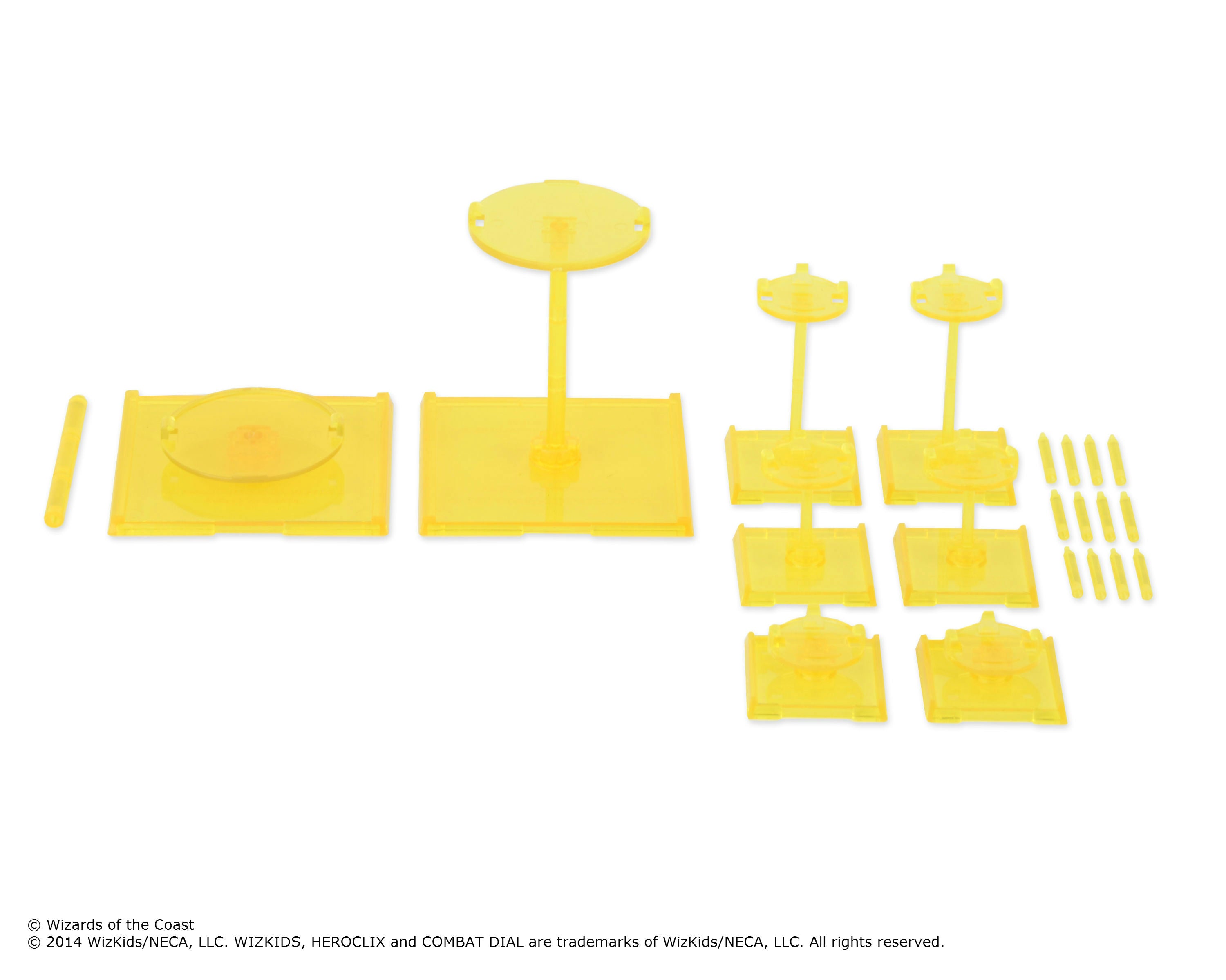 Dungeons & Dragons Attack Wing: Yellow Base and Peg | D20 Games