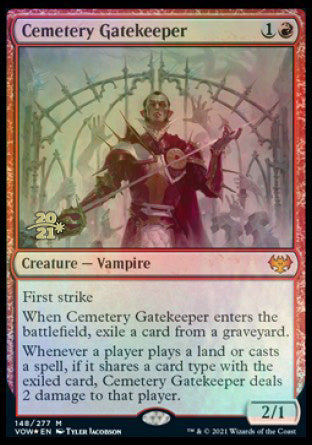 Cemetery Gatekeeper [Innistrad: Crimson Vow Prerelease Promos] | D20 Games