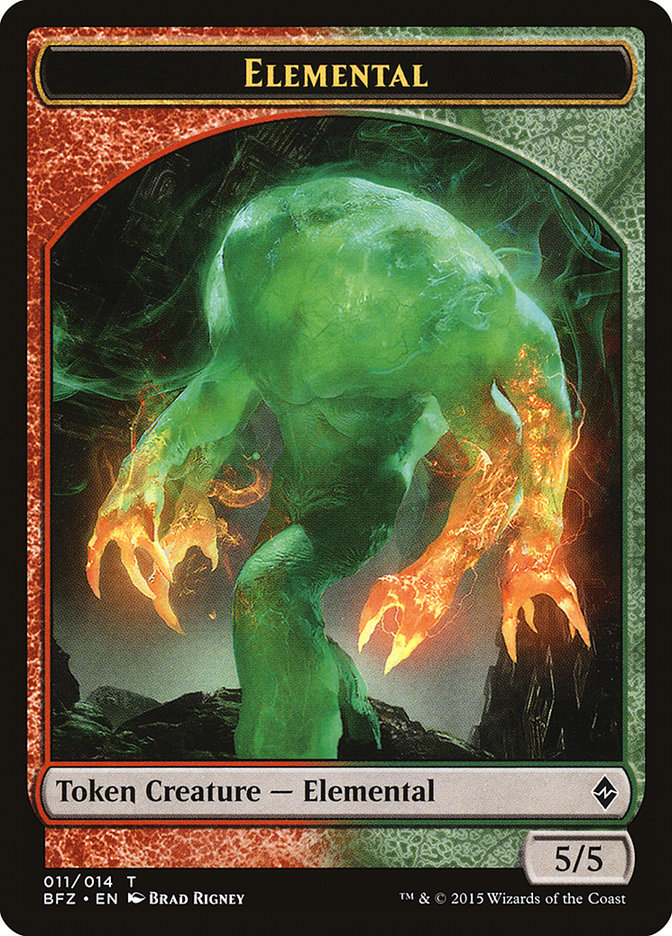 Elemental (011/014) [Battle for Zendikar Tokens] | D20 Games