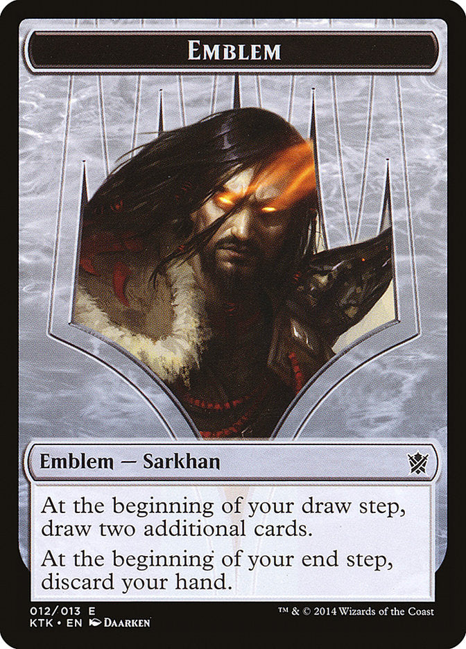 Sarkhan, the Dragonspeaker Emblem [Khans of Tarkir Tokens] | D20 Games