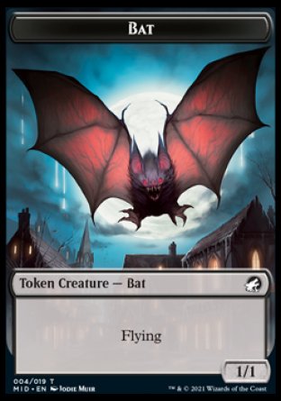 Bat Token [Innistrad: Midnight Hunt Tokens] | D20 Games