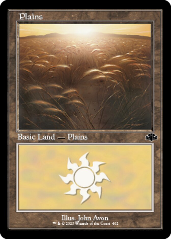 Plains (402) (Retro) [Dominaria Remastered] | D20 Games