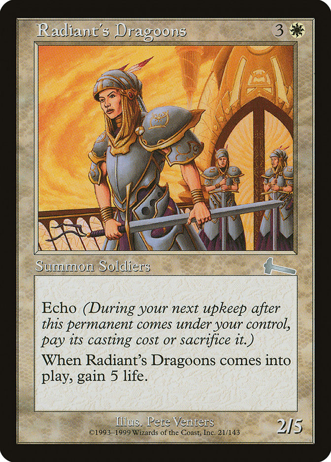 Radiant's Dragoons [Urza's Legacy] | D20 Games