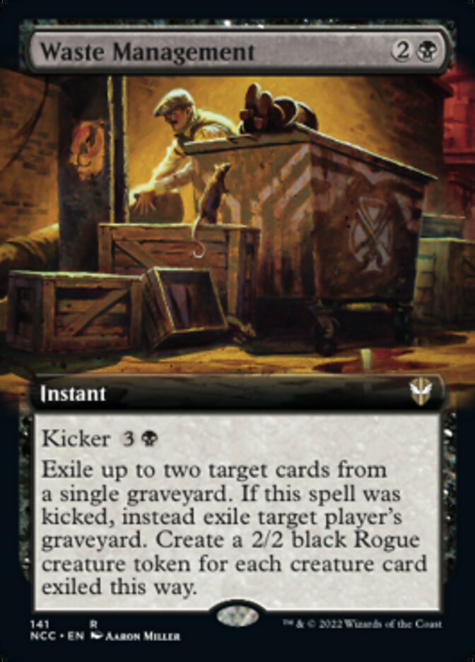 Waste Management (Extended Art) [Streets of New Capenna Commander] | D20 Games