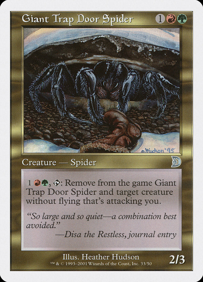 Giant Trap Door Spider [Deckmasters] | D20 Games