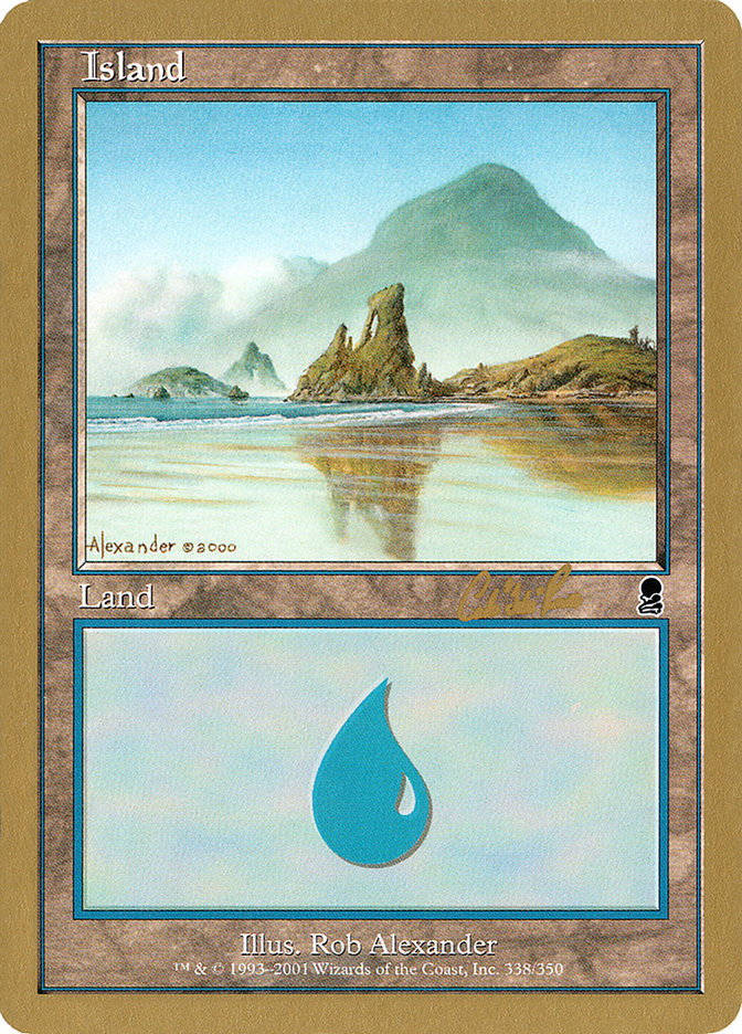 Island (cr338) (Carlos Romao) [World Championship Decks 2002] | D20 Games