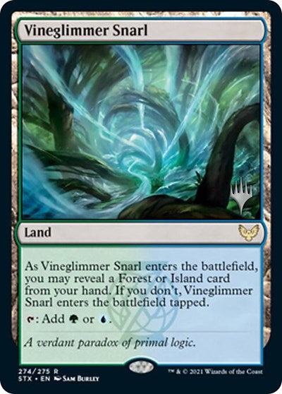 Vineglimmer Snarl (Promo Pack) [Strixhaven: School of Mages Promos] | D20 Games