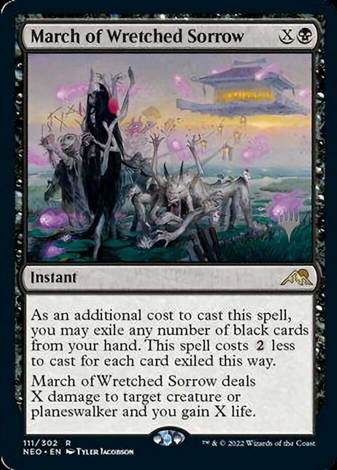March of Wretched Sorrow (Promo Pack) [Kamigawa: Neon Dynasty Promos] | D20 Games