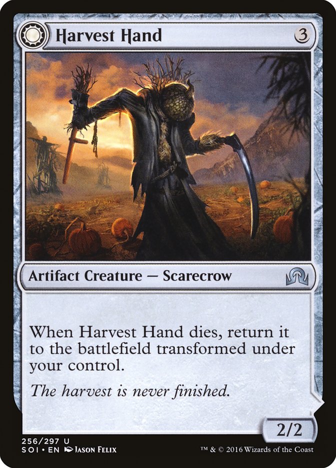 Harvest Hand // Scrounged Scythe [Shadows over Innistrad] | D20 Games