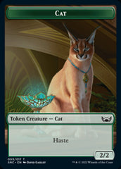 Cat // Rogue Double-sided Token [Streets of New Capenna Tokens] | D20 Games