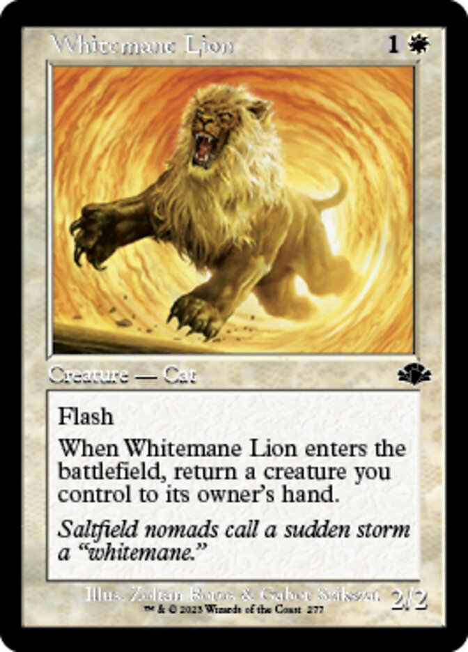 Whitemane Lion (Retro) [Dominaria Remastered] | D20 Games