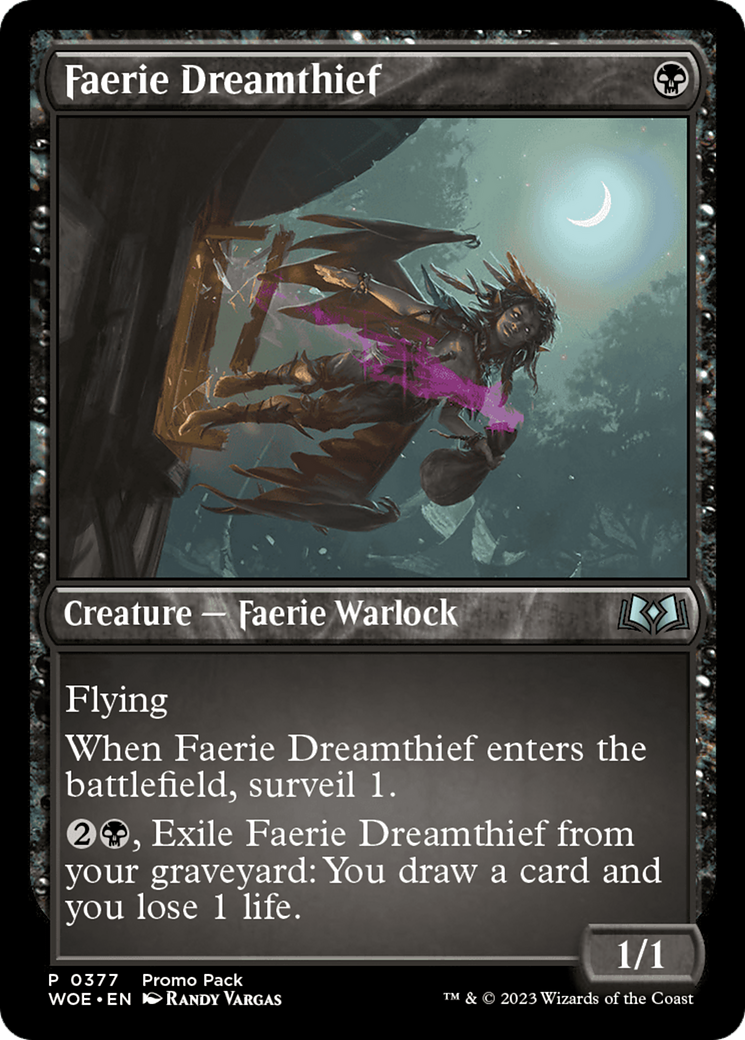 Faerie Dreamthief (Promo Pack) [Wilds of Eldraine Promos] | D20 Games