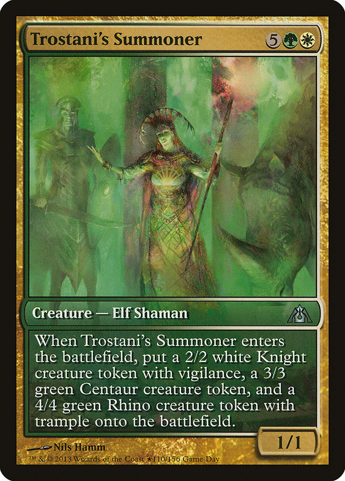 Trostani's Summoner (Game Day) [Dragon's Maze Promos] | D20 Games