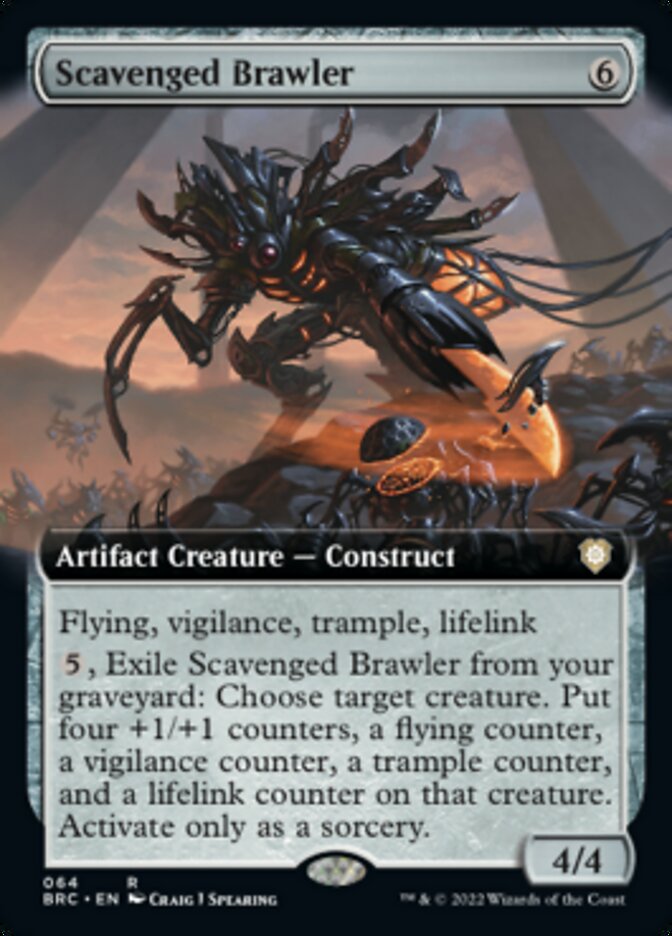 Scavenged Brawler (Extended Art) [The Brothers' War Commander] | D20 Games