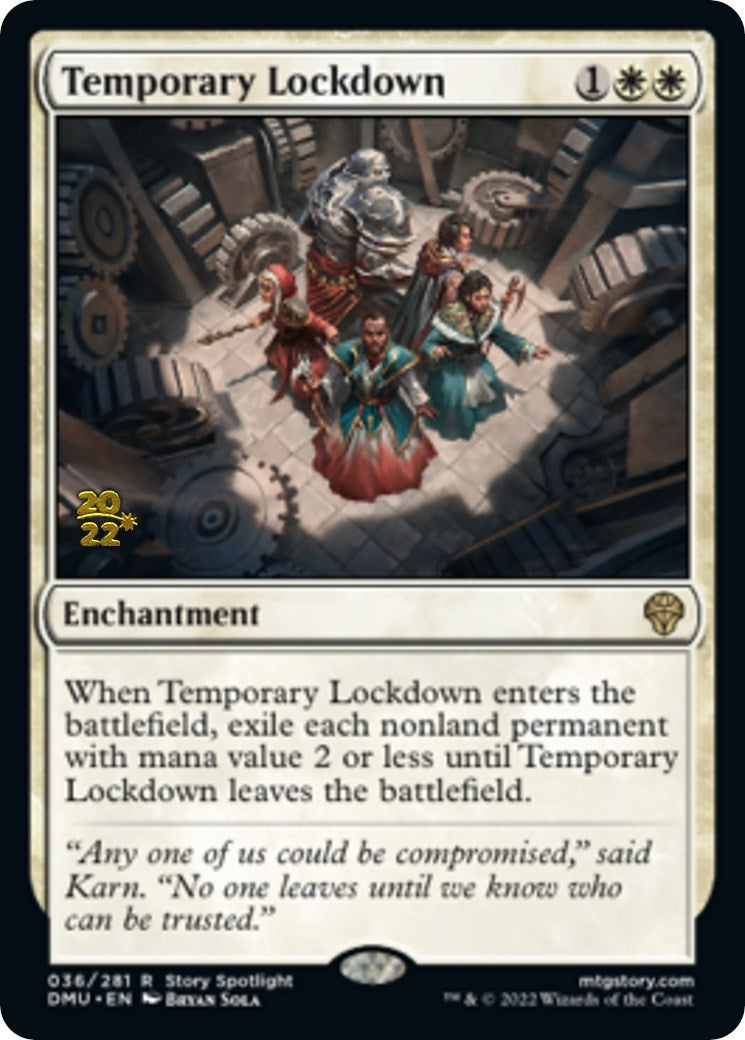 Temporary Lockdown [Dominaria United Prerelease Promos] | D20 Games