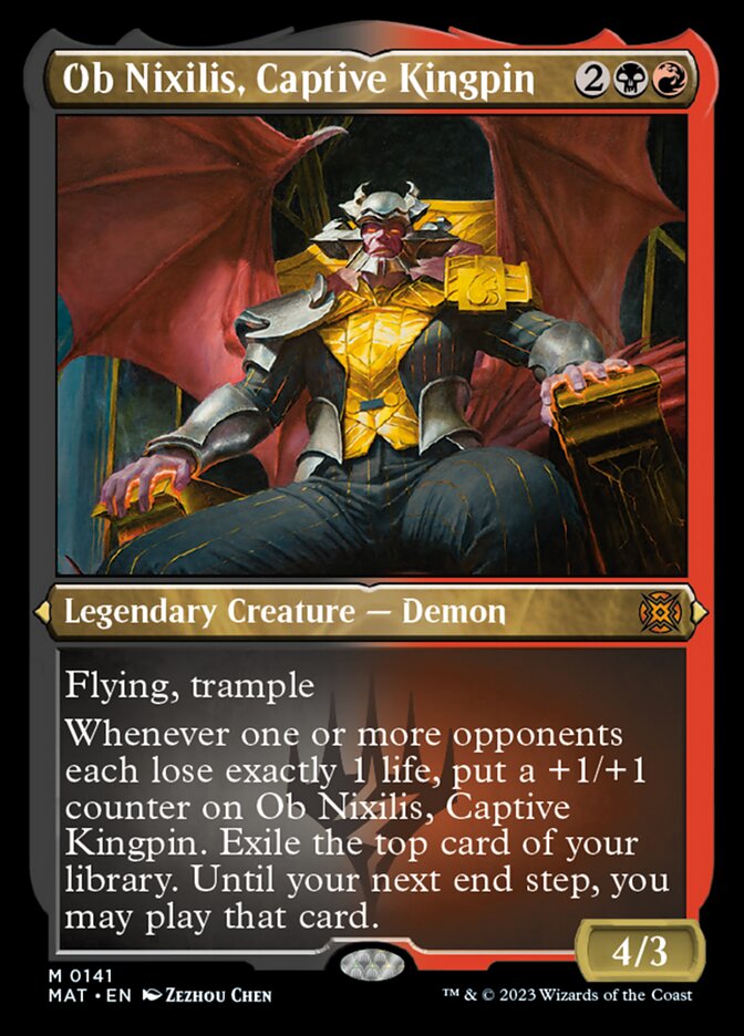 Ob Nixilis, Captive Kingpin (Foil Etched) [March of the Machine: The Aftermath] | D20 Games