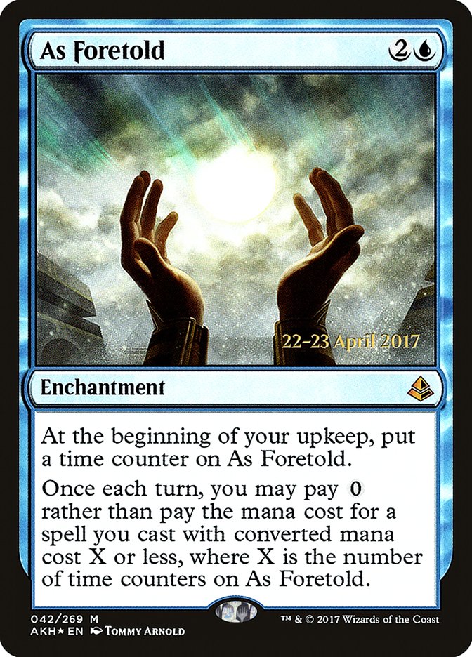 As Foretold  [Amonkhet Prerelease Promos] | D20 Games