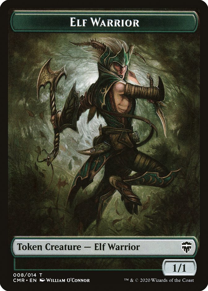 Elf Warrior // Zombie Token [Commander Legends Tokens] | D20 Games