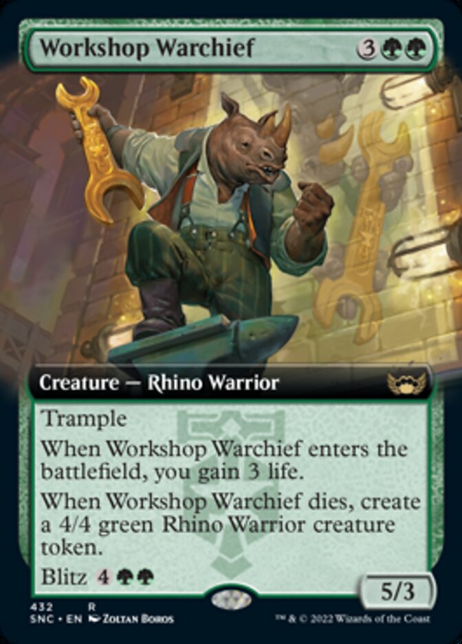 Workshop Warchief (Extended Art) [Streets of New Capenna] | D20 Games