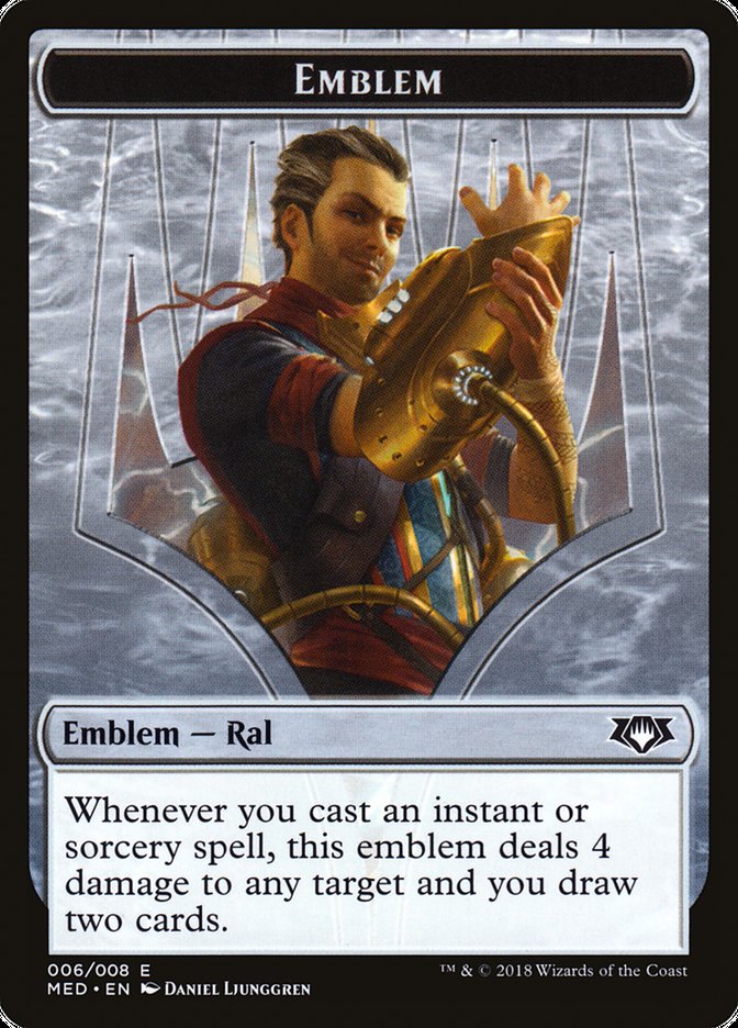 Ral, Izzet Viceroy Emblem [Mythic Edition Tokens] | D20 Games