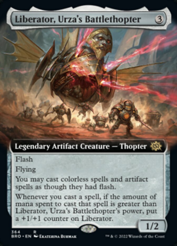 Liberator, Urza's Battlethopter (Extended Art) [The Brothers' War] | D20 Games