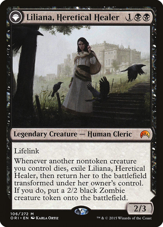 Liliana, Heretical Healer // Liliana, Defiant Necromancer [Magic Origins] | D20 Games