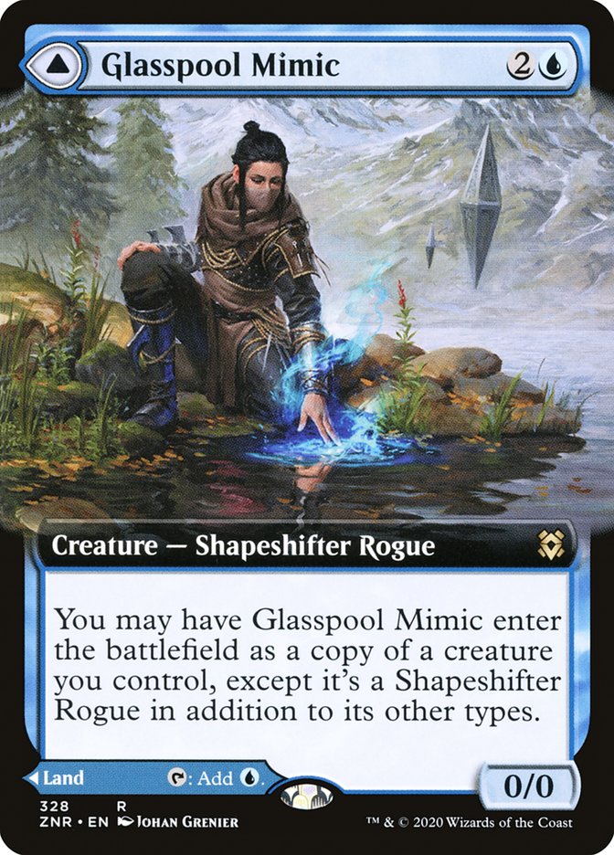 Glasspool Mimic // Glasspool Shore (Extended) [Zendikar Rising] | D20 Games