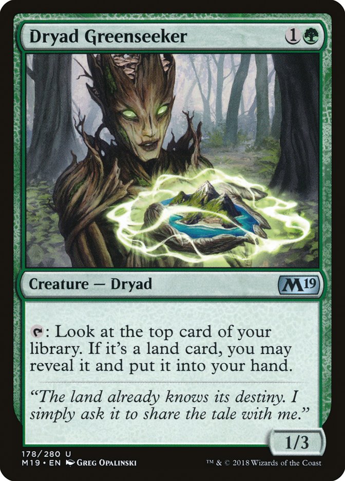 Dryad Greenseeker [Core Set 2019] | D20 Games