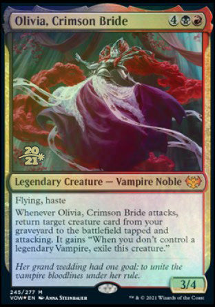 Olivia, Crimson Bride [Innistrad: Crimson Vow Prerelease Promos] | D20 Games