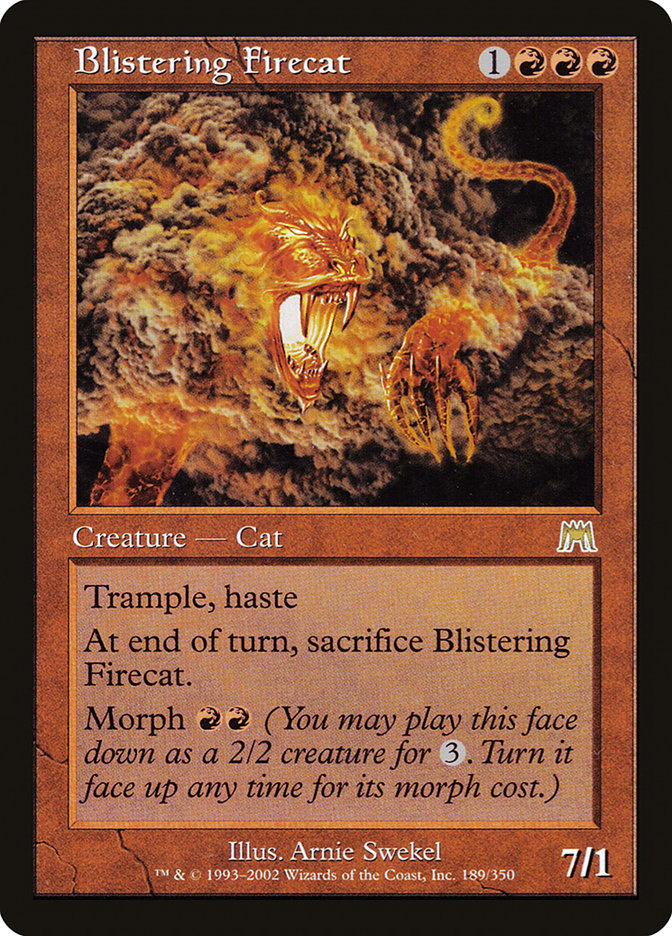 Blistering Firecat [Onslaught] | D20 Games
